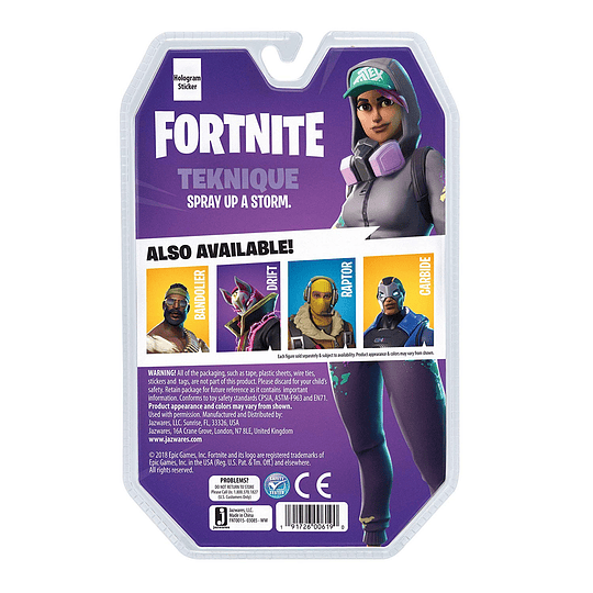 Fortnite - figura  de Teknique Coleccionable+Accesorios, 
