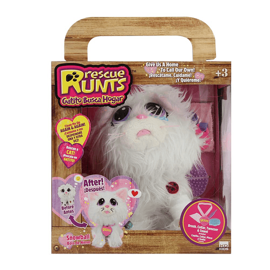  Rescue Runts Gatito Busca Hogar Bola de Nieve 