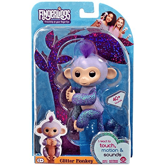 Fingerlings Glitter Monkey Kiki