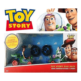 Par de Autos a Control Remoto Buzz Y Woody Toy Story