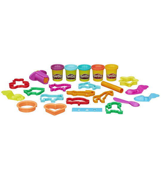 Play-Doh- Cubo, Multicolor con accesorios  (Hasbro)