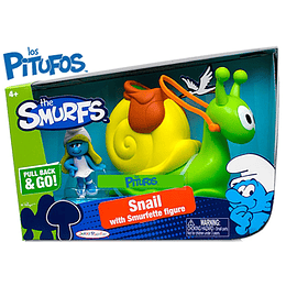 Pitufos - El Caracol con Figura de Pitufina (The Smurfs - Los Pitufos)