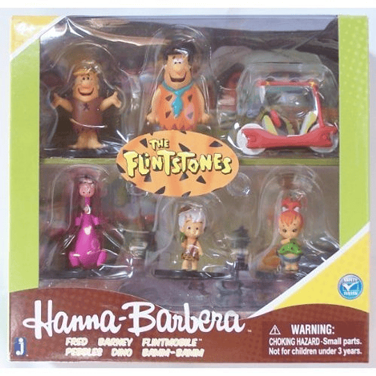 Los Picapiedras - Set de 6 Figuras  (Hanna-Barbera)