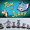 Tom y Jerry - Pack de 6 Figuras de Coleccion (Hanna Barbera) 