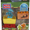 Megabloks- Dinosaurio Shiny con Vagoneta