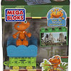 Mega bloks,  lego de tren y figura de Buddy