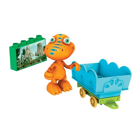 Mega bloks,  lego de tren y figura de Buddy