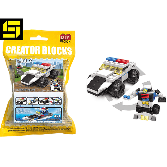 Mega Bloks - Legos  vehículos 3 a 4 en 1 - bloque de construcción.