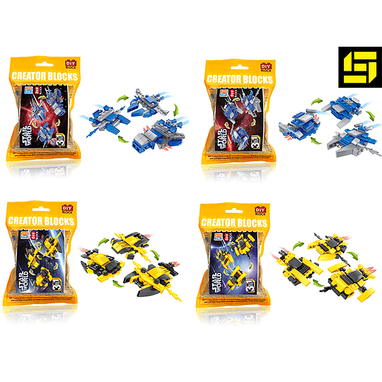 Mega Bloks - Legos  vehículos 3 a 4 en 1 - bloque de construcción.