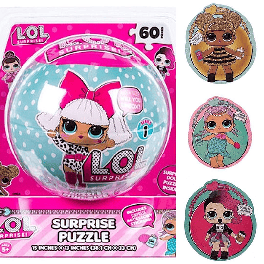  LOL- Puzzle bola, 60 Piezas, 
