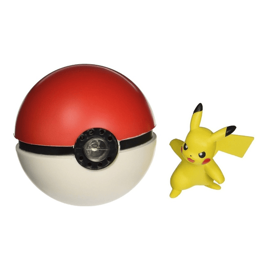 Pokebola Con Luz Y Sonidos Figura Pikachu