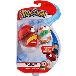 Pokémon Pop acción poké lanzador con lanzamiento mini-plush & Poke Ball