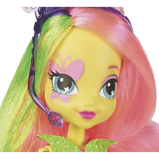 My Little Pony Toy Equestria Girls Fluttershy Deluxe Doll Neon Rainbow Rocks