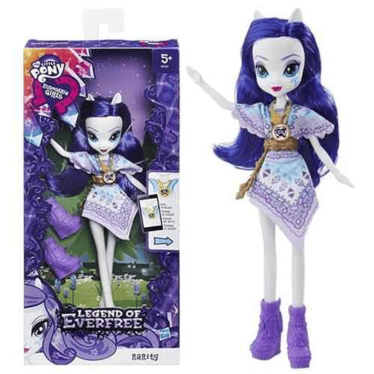 My Little Pony Muñeca Equestria Girls Everfree con Estilo Bohemio Rarity