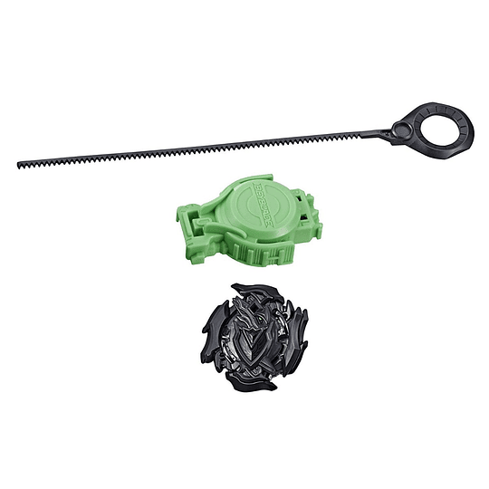 Beyblade Burst Turbo Slingshock Z Achilles A4 Negro + Lanzador 