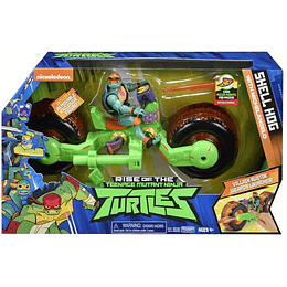 Tortugas Ninjas Miguel Angel - Moto mutantes vehículo con figura 
