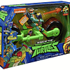 Tortugas Ninjas Miguel Angel - Moto mutantes vehículo con figura 
