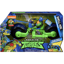 Tortugas Ninjas Leonardo - Moto mutantes vehículo con figura 