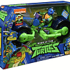 Tortugas Ninjas Leonardo - Moto mutantes vehículo con figura 