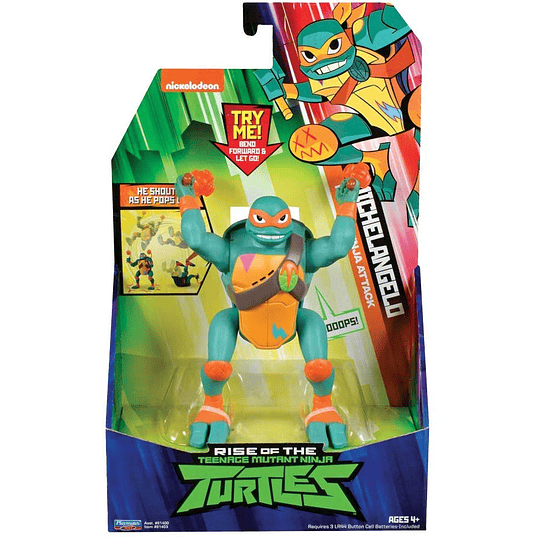 Tortuga Ninjas Miguel Angel - The Rise Deluxe Figuras de acción 