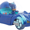  PJ Masks- Vehículo Deluxe gatauto y gatuno, Color Azul