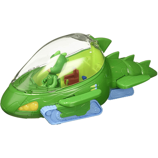  PJ Masks- Vehículo Deluxe, Gekko Móvil y Gekko Bandai, Color Verde