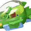  PJ Masks- Vehículo Deluxe, Gekko Móvil y Gekko Bandai, Color Verde