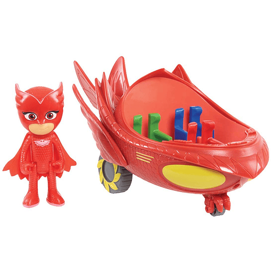 PJ Masks Vehículos Búho Deslizador Móvil y Búho Bandai