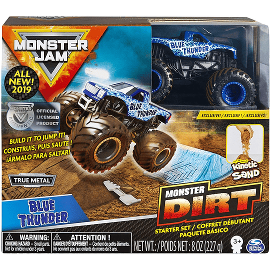 Monster Jam -  Set de Arena Kinetica  Blue Thunder