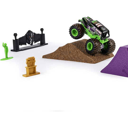 Monster Jam  - Grave Digger Monster Dirt Deluxe Set escala 1:64 
