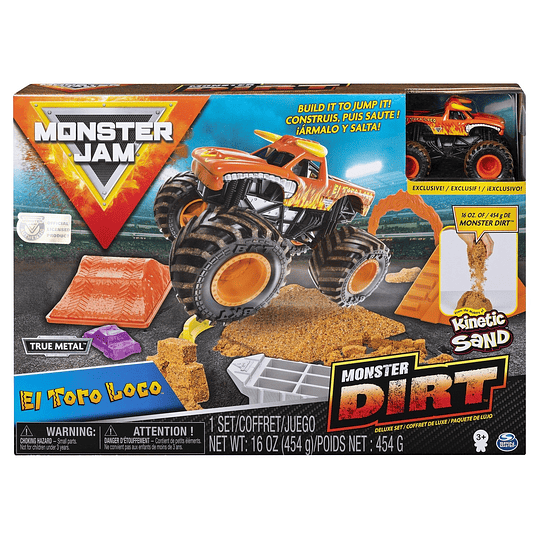 Monster Jam  - El Toro Loco Monster Dirt Deluxe Set escala 1:64 