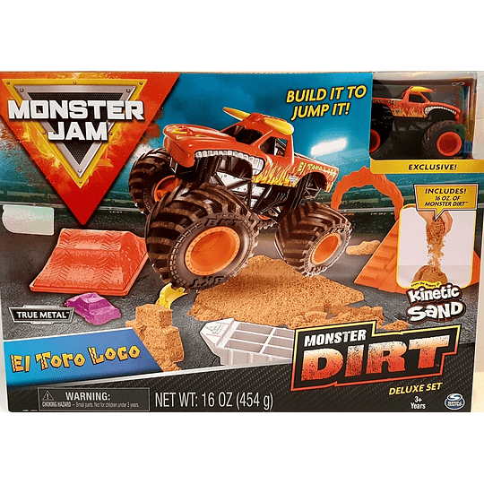 Monster Jam  - El Toro Loco Monster Dirt Deluxe Set escala 1:64 
