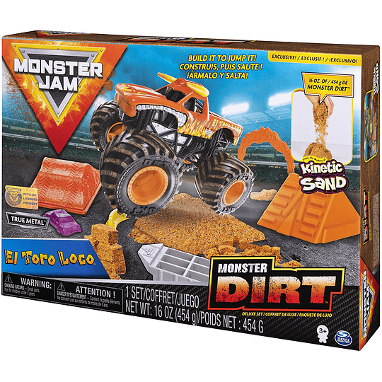 Monster Jam  - El Toro Loco Monster Dirt Deluxe Set escala 1:64 