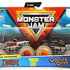 Monster Jam, oficial zombie vs. capitán cortina troquelado Monster camiones, escala 1:64, 2 unidades