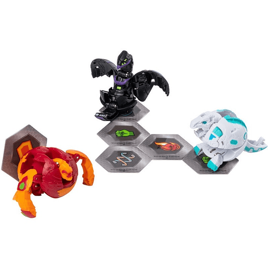  Bakugan pirus gorthion  Starter Pack de 3 Unidades 