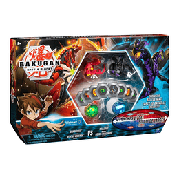 Bakugan, Battle Bundle con 4 Bakugan y Exclusive Mat Mat, Walmart Exclusive