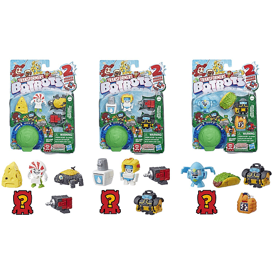 Botbots Transformers equipo de casa Pack de 5