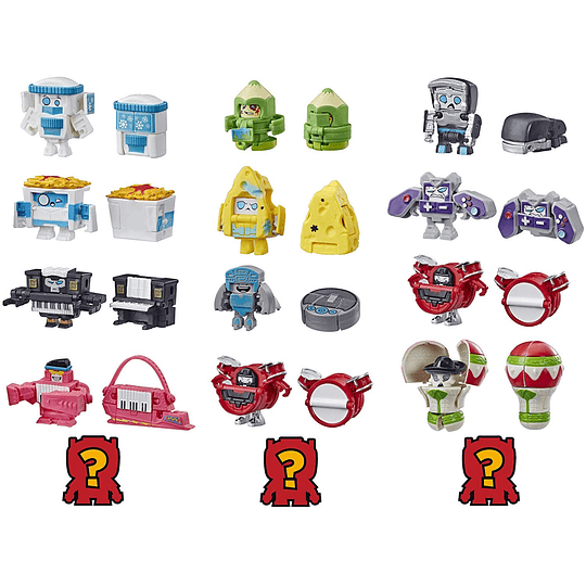 Botbots Transformers tropa da musica Pack de 5