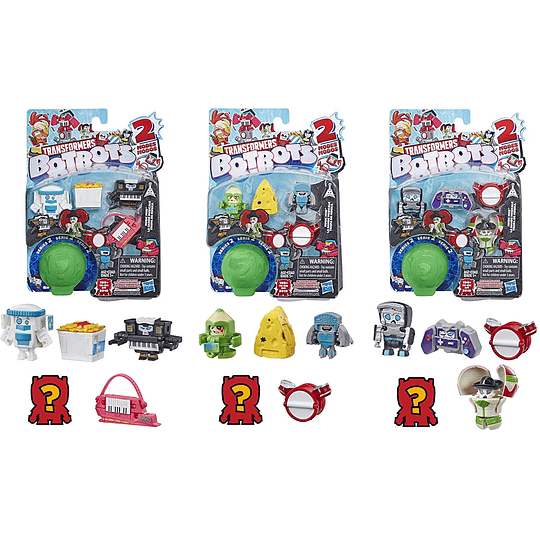 Botbots Transformers tropa da musica Pack de 5