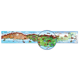 RompeCabeza Puzzle Gigante Mapa de Chile