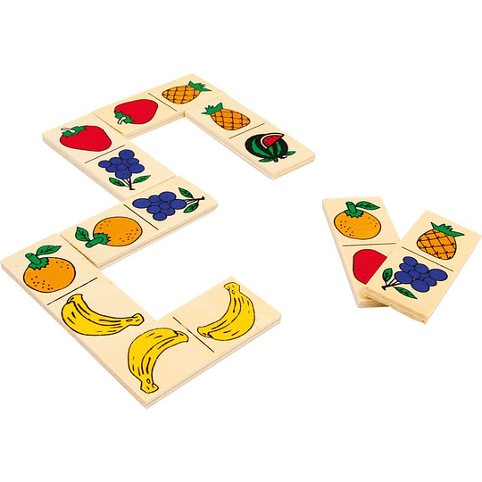 Dominó de Frutas, de Madera