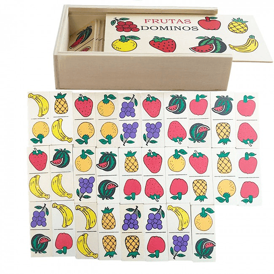 Dominó de Frutas, de Madera
