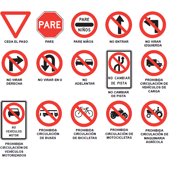 Domino señales del Tránsito