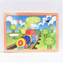 Rompecabeza de madera Tren