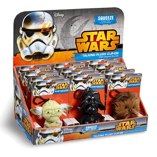 Chewbacca Llavero de peluche 11 cm con sonido Star Wars 