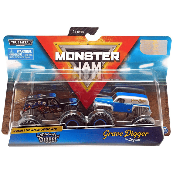 Monster Jam Son-Uva Digger Vs. Grave Digger escala 1:64