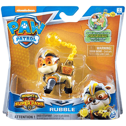 Paw Patrol Rubble  Mighty Pups Súper Paws