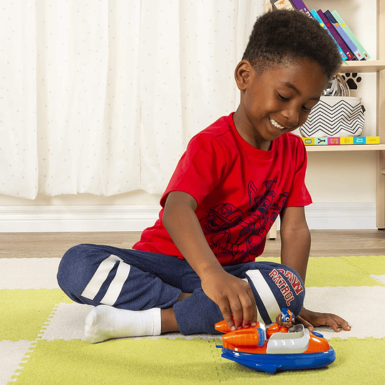 Paw Patrol Zuma Mighty Pups Super Paws vehículo de lujo con luces y sonidos