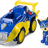  Paw Patrol Chase Mighty Pups Super Paws vehículo de lujo con luces y sonidos
