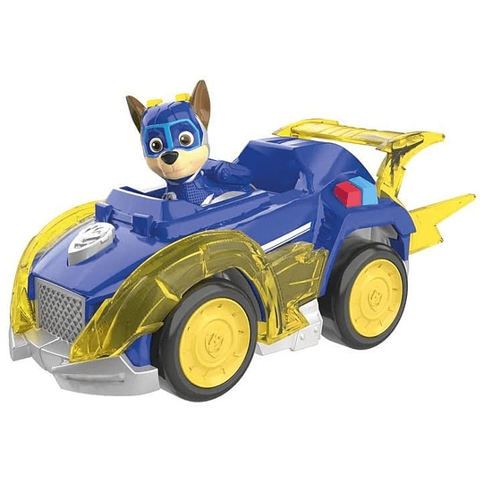  Paw Patrol Chase Mighty Pups Super Paws vehículo de lujo con luces y sonidos